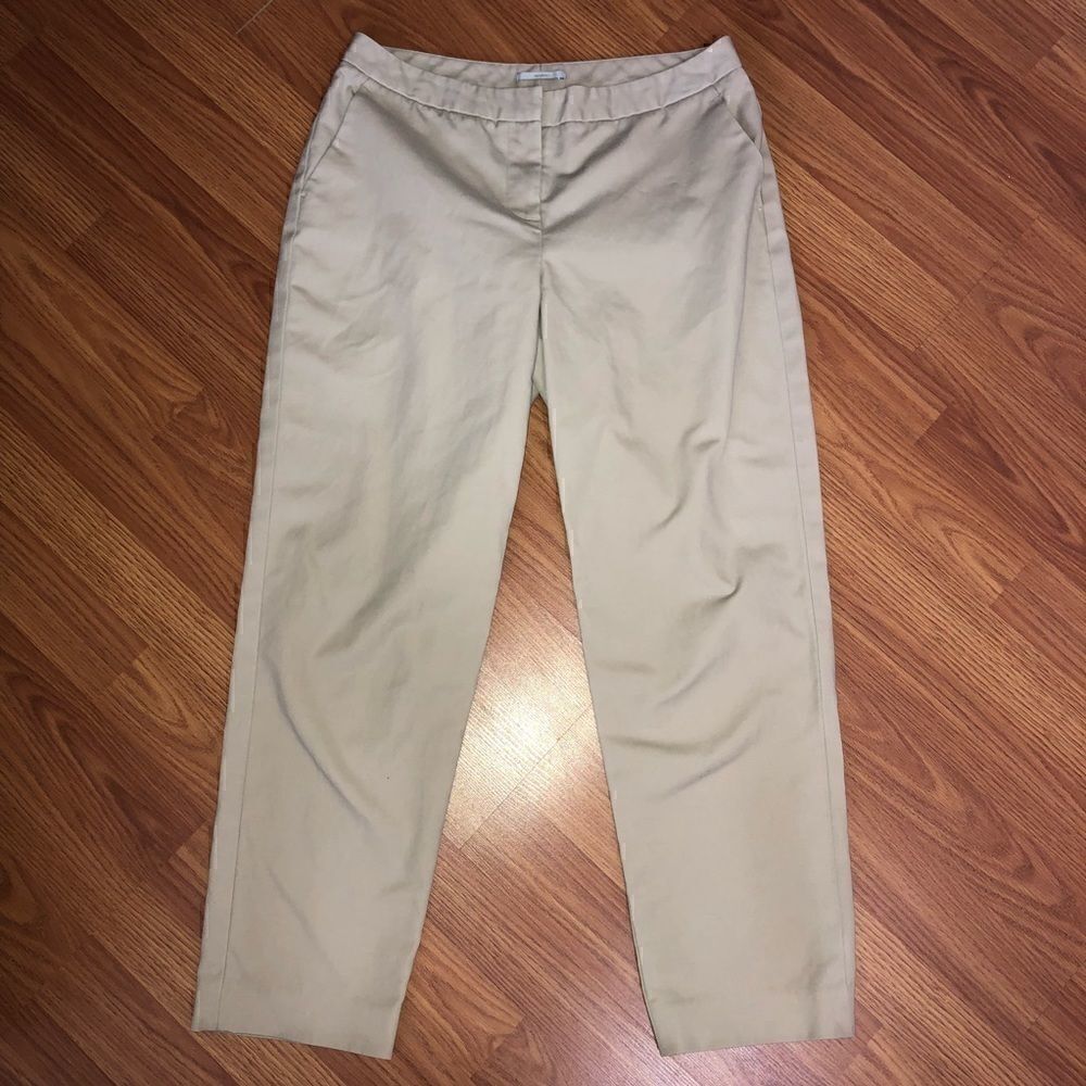 Halogen Taylor Fit Khaki Crop Pants - Size 2